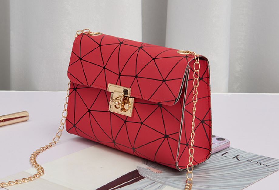 QA-863 - Trendy Line Sling Bag Red